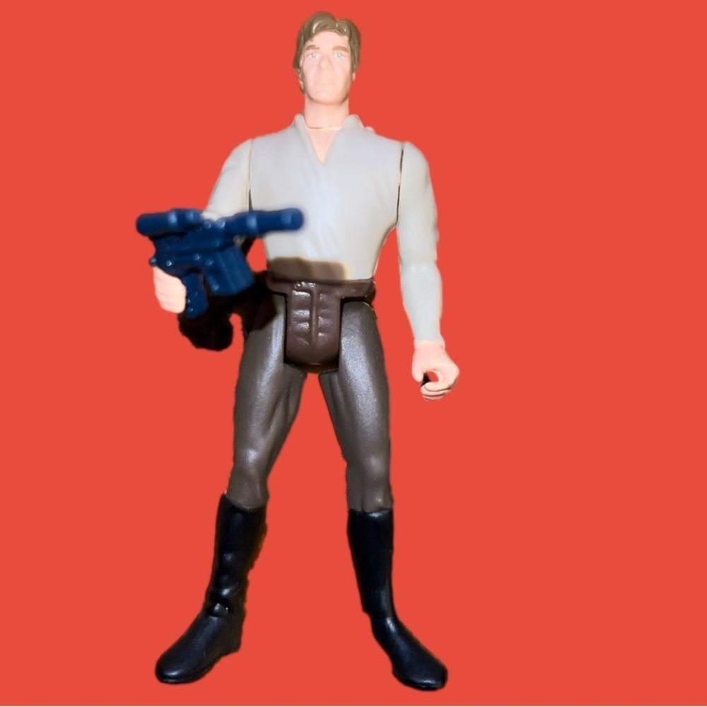 VINTAGE 1997  Star Wars Hans Solo action figure with weapon